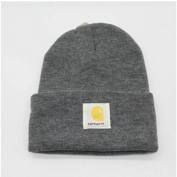 Carhartt Beanie Hat for Men, Size One - Gray - Picture 1 of 1